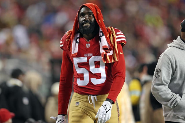 49ers suspend De'Vondre Campbell for final 3 games after refusing to play  vs. Rams - CBS San Francisco