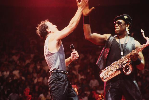 Bruce Springsteen And Clarence Clemons Performs In Minnesota 