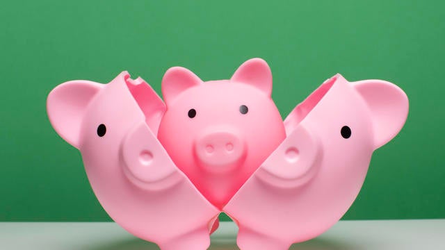 Savings concept - Piggy in a piggy 