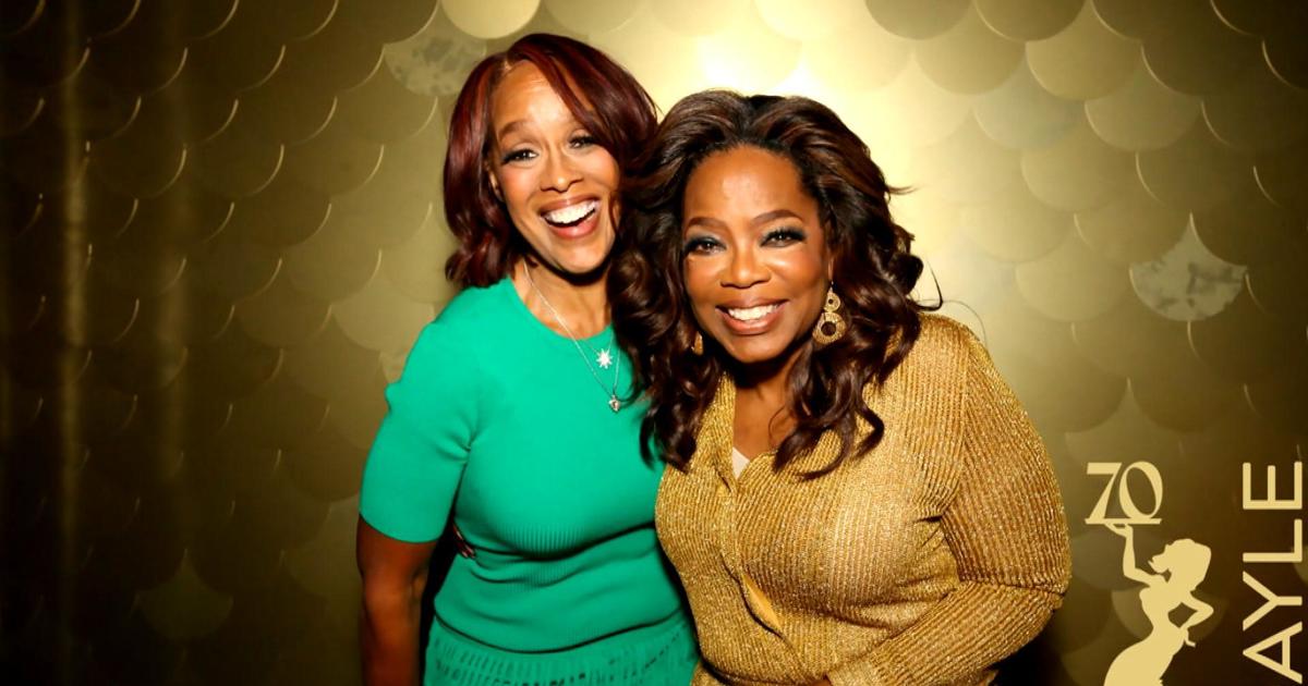 Oprah Winfrey surprises "CBS Mornings" co-host Gayle King with 70th birthday party