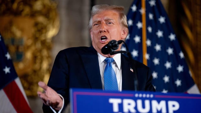 President-Elect Trump Speaks To The Press At Mar-A-Lago 