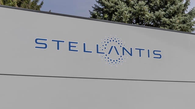 Stellantis logo. The Stellantis subsidiaries of FCA are Chrysler, Dodge, Jeep, and Ram. 