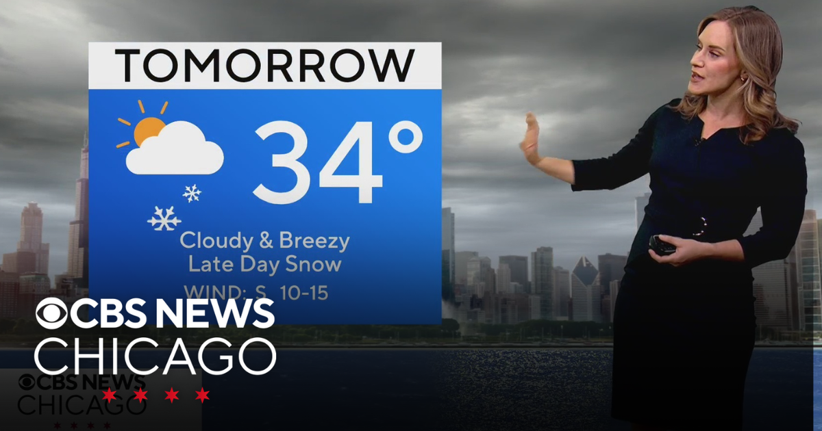 Snow tapers off Wednesday in Chicago, more snow on Thursday - CBS Chicago