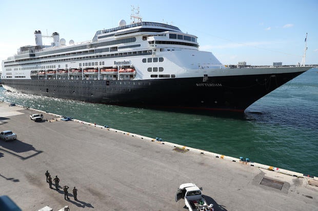 Zaandam And Rotterdam Cruise Ships Carrying Coronavirus Patients Dock In Florida 