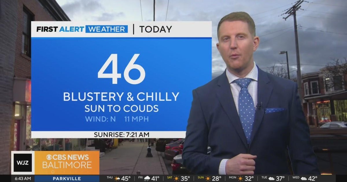 Cold weather returns; sunny but chilly - CBS Baltimore