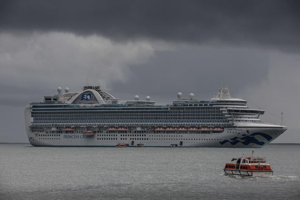 Cruise Ship Drops Anchor Off Santa Barbara 