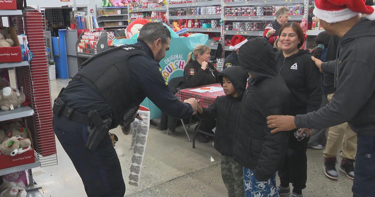 More than 500 children receive toys at the “Shop with a Cop” event in Framingham