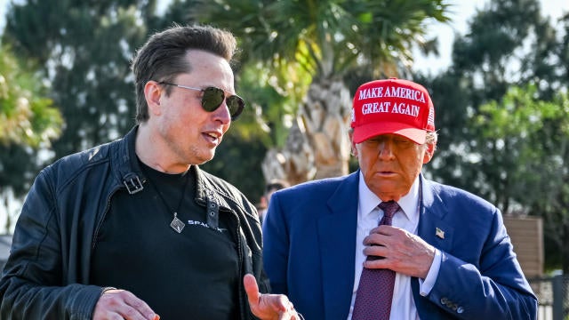 Elon Musk greets President-elect Donald Trump 