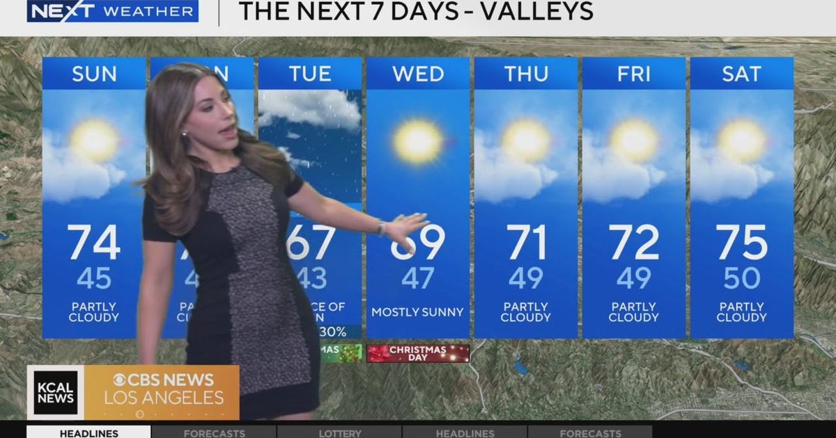 Alex Biston's 630 a.m. forecast NEXT weather (12/22) CBS Los Angeles