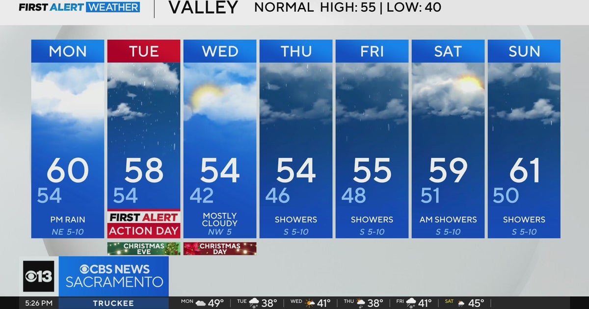 Sunday evening weather forecast - Dec. 22, 2024