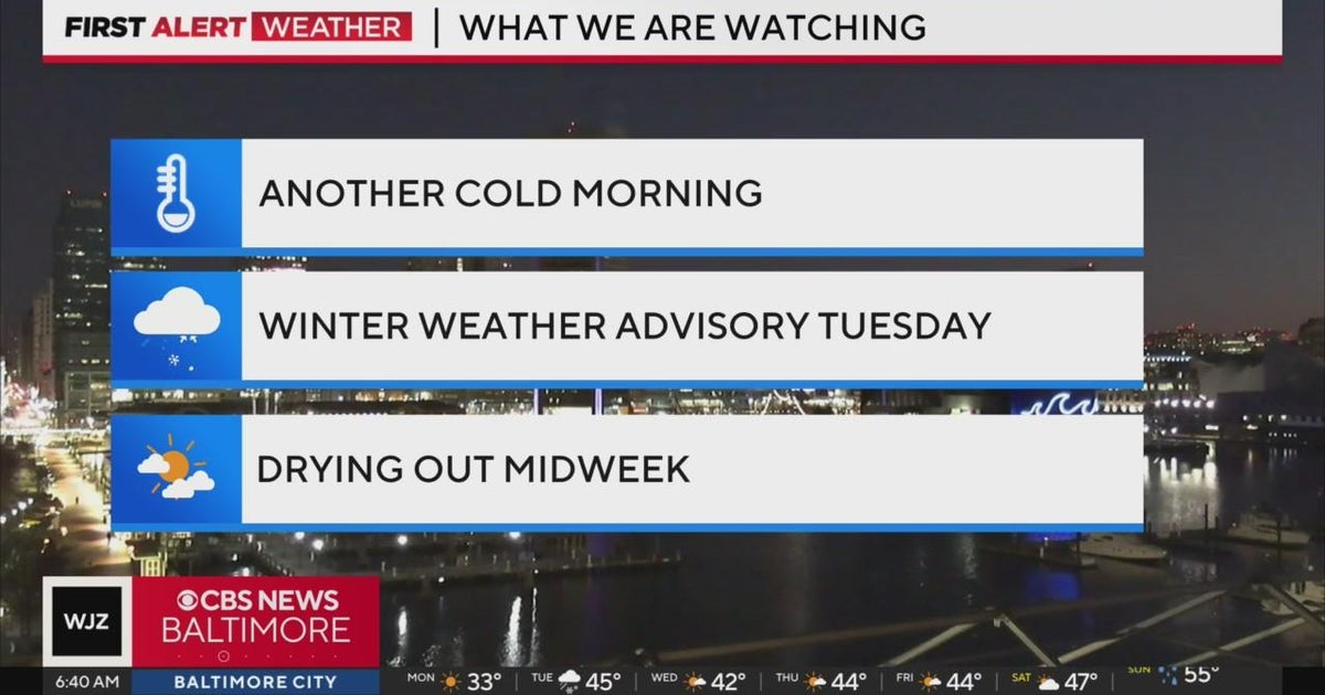 It's a WJZ Alert Day as freezing cold temperatures continue - CBS Baltimore