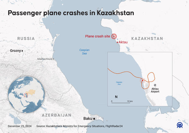 A passenger plane crashed in Kazakhstan 