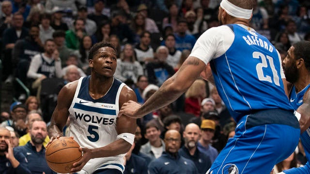 Timberwolves Mavericks Basketball 