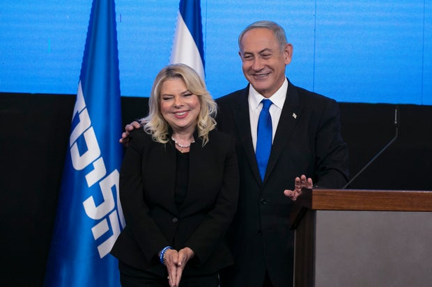 O primeiro-ministro israelense, Benjamin Netanyahu, e sua esposa Sara