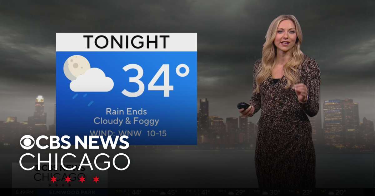 Rain ends, but cloudy and foggy overnight in Chicago - CBS Chicago