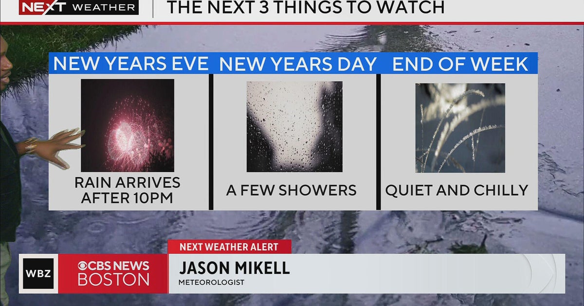 Next Weather: WBZ mid-morning forecast for December 31, 2024 - CBS Boston