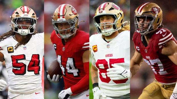 49ers Pro Bowl selections Fred Warner, Kyle Juszczyk, George Kittle, Nick Bosa 