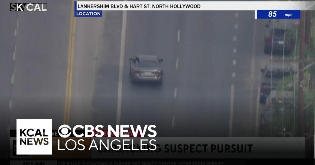 Driver of LAPD pursuit through the Valley and Hollywood is in custody - CBS Los Angeles