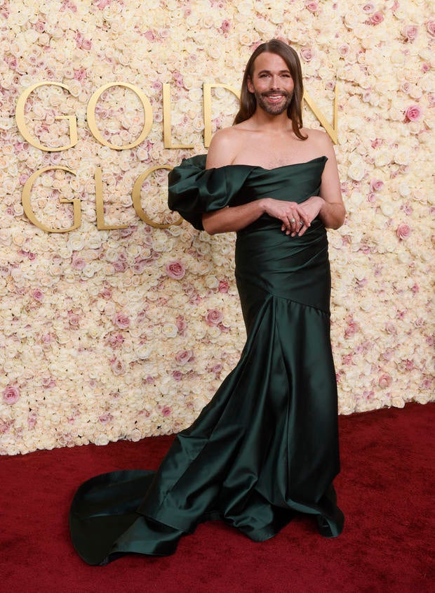 Jonathan van Ness en los Globos de Oro 