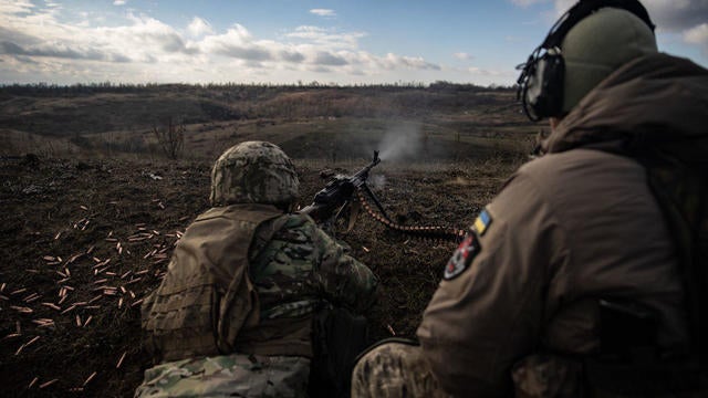 Shooting Training Of Ukrainian Machine Gunners 