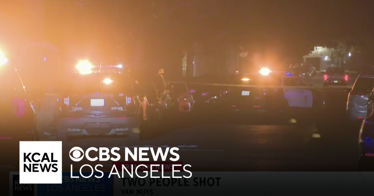 Search for gunman underway after two people shot in Van Nuys - CBS Los ...