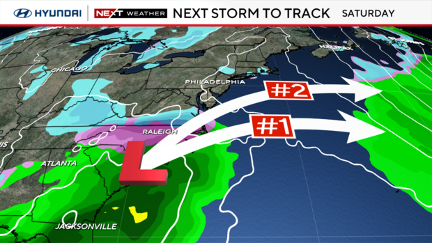 Next storm to track on Saturday 