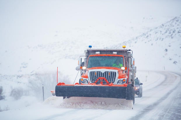 Snow plow Colorado Highway USA 