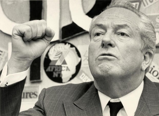 FILE PHOTO: Head of National Front party Jean-Marie Le Pen speaks during a news conference in Paris 