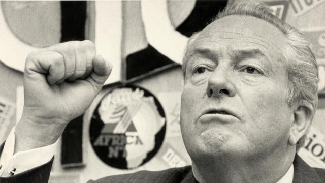 FILE PHOTO: Head of National Front party Jean-Marie Le Pen speaks during a news conference in Paris 