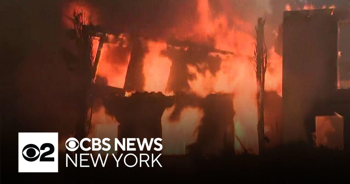Strong winds fueling devastating wildfires in southern California - CBS New York