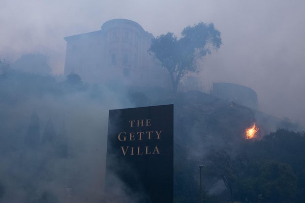 Powerful Winds Fuel Multiple Fires Across Los Angeles Area