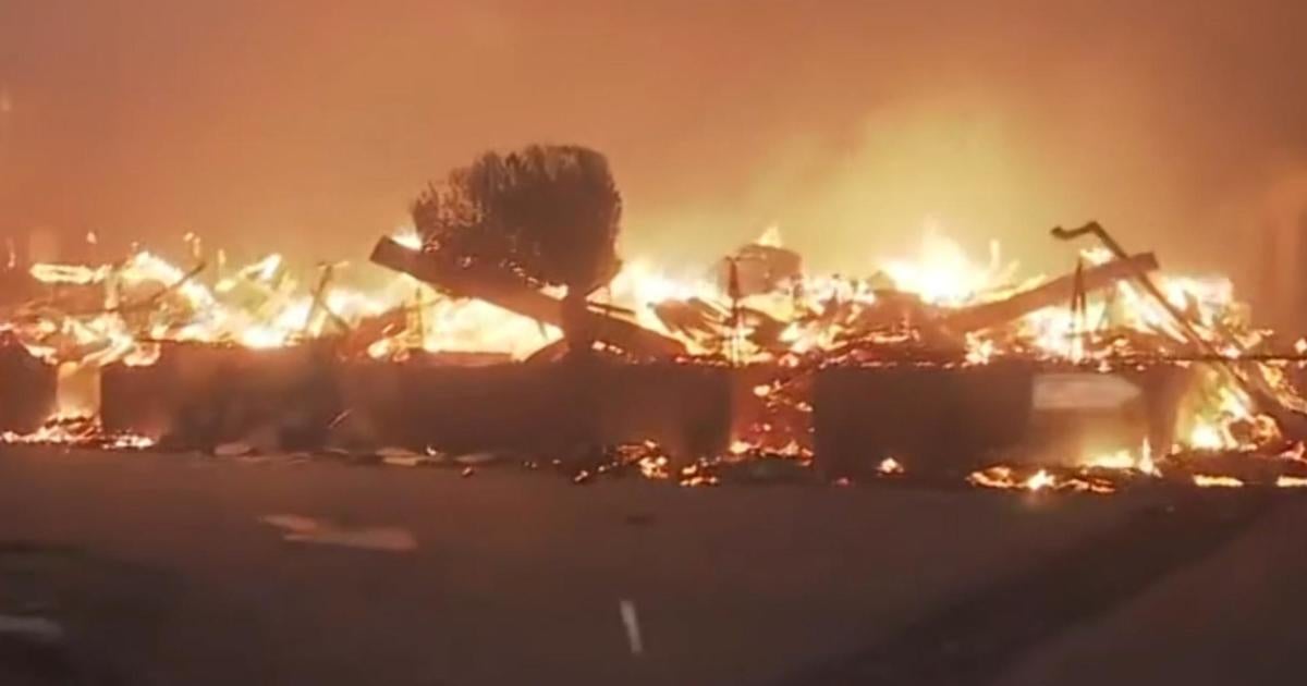 Destruction in Malibu Village as Los Angeles wildfires continue to burn