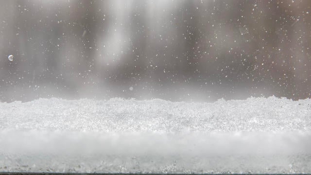 Snow Accumulated by Window 