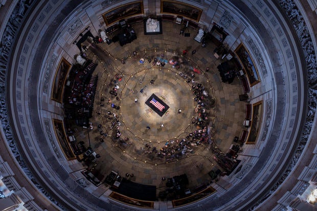 Former President Jimmy Carter Lies In State At The U.S. Capitol Building 