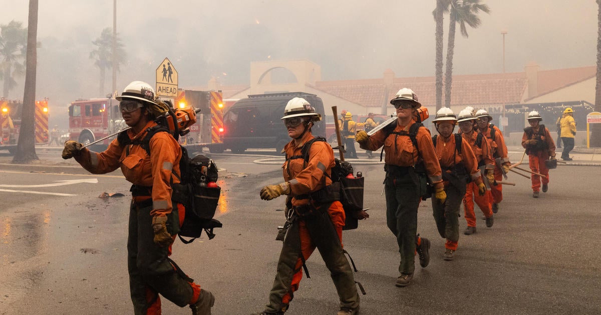 Among those fighting the Los Angeles wildfires: prisoners