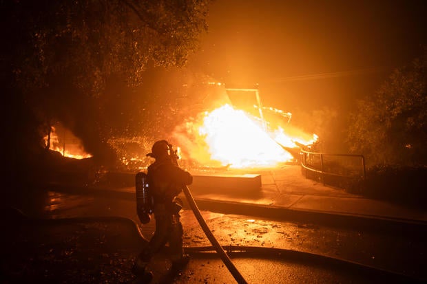 Powerful Winds Fuel Multiple Fires Across Los Angeles Area 