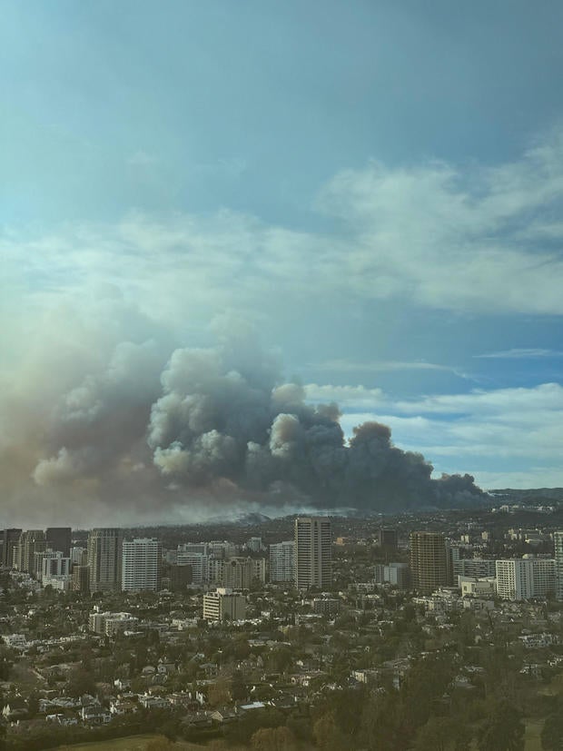 Powerful winds caused multiple fires throughout the Los Angeles area 