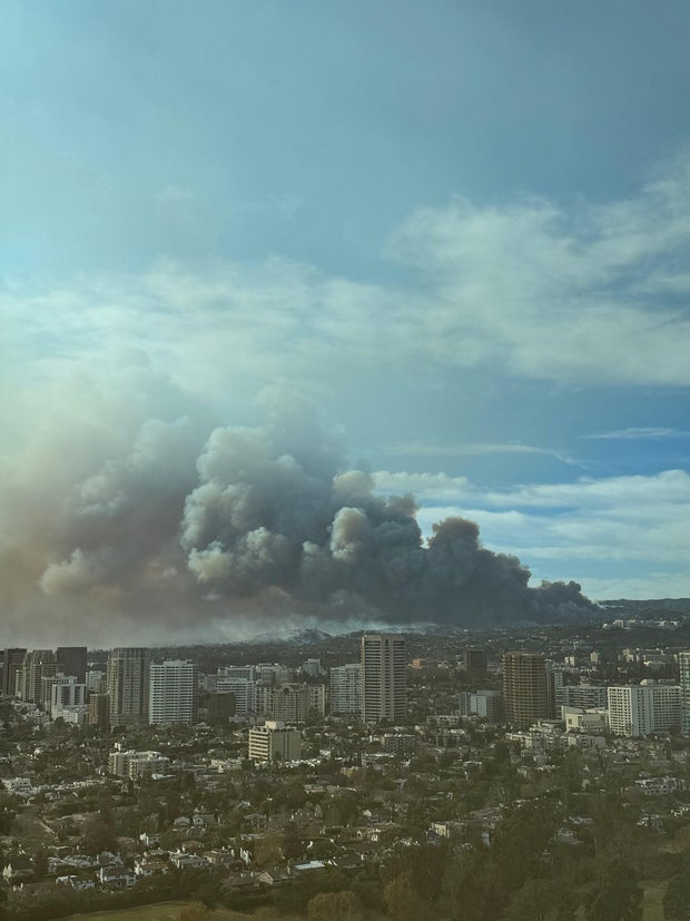 Powerful winds caused multiple fires throughout the Los Angeles area
