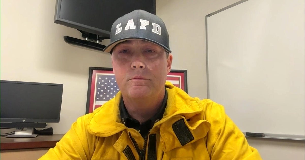 Fire official gives update as deadly wildfires rage through L.A. area