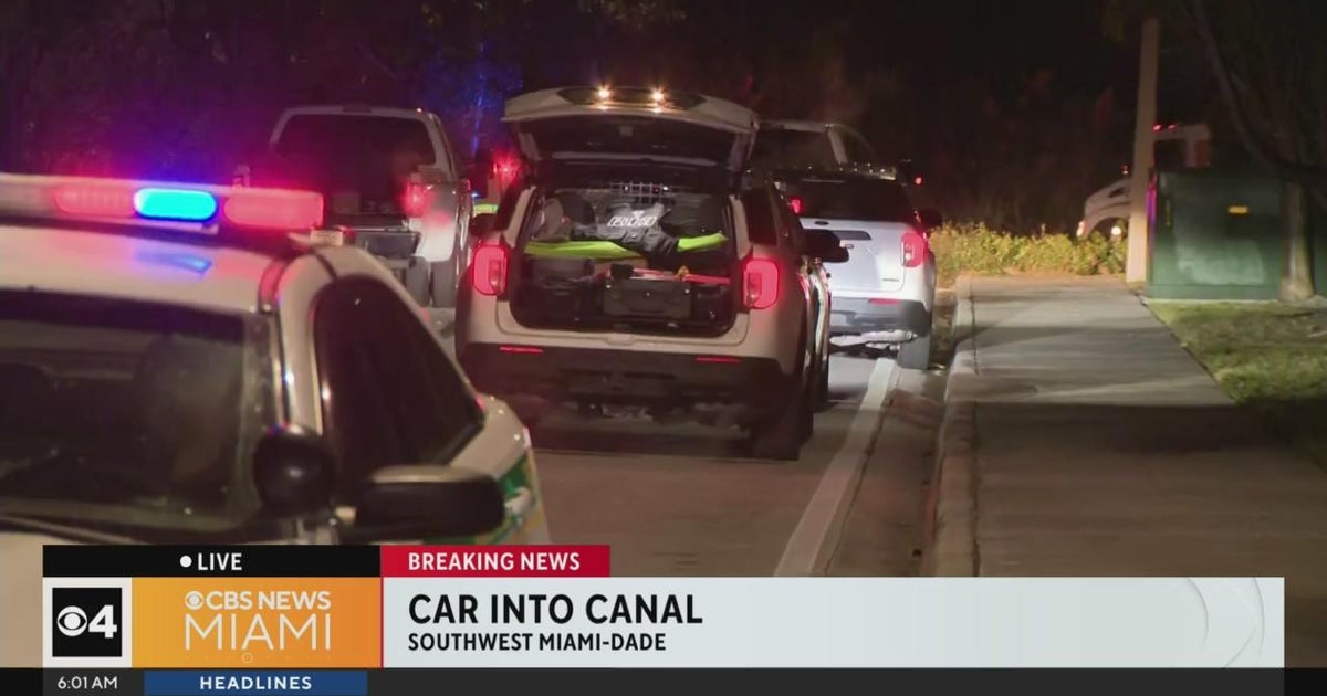 Person pulled from water after car plunged into canal in SW Miami-Dade Person pulled from water after car plunged into canal in SW Miami-Dade