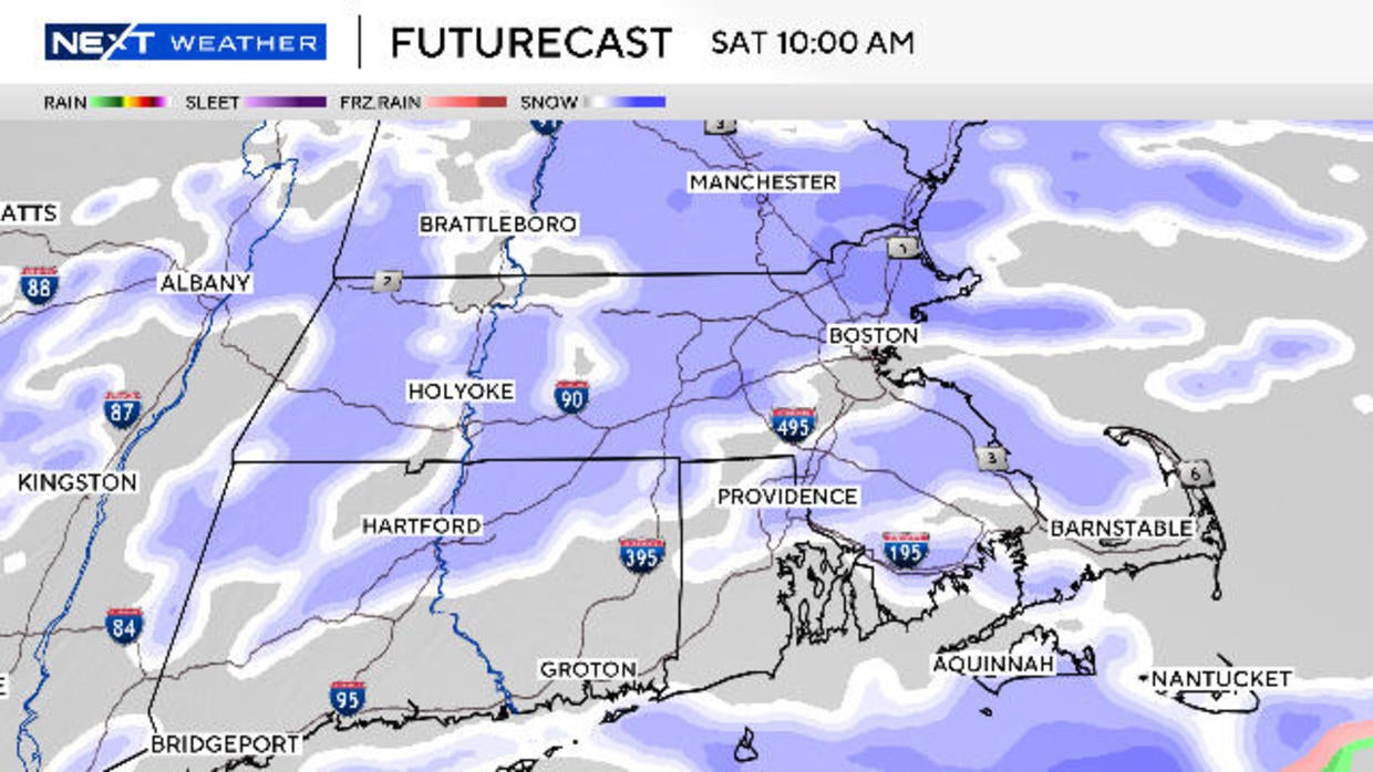 Light snow in the weekend forecast for all of Massachusetts before very