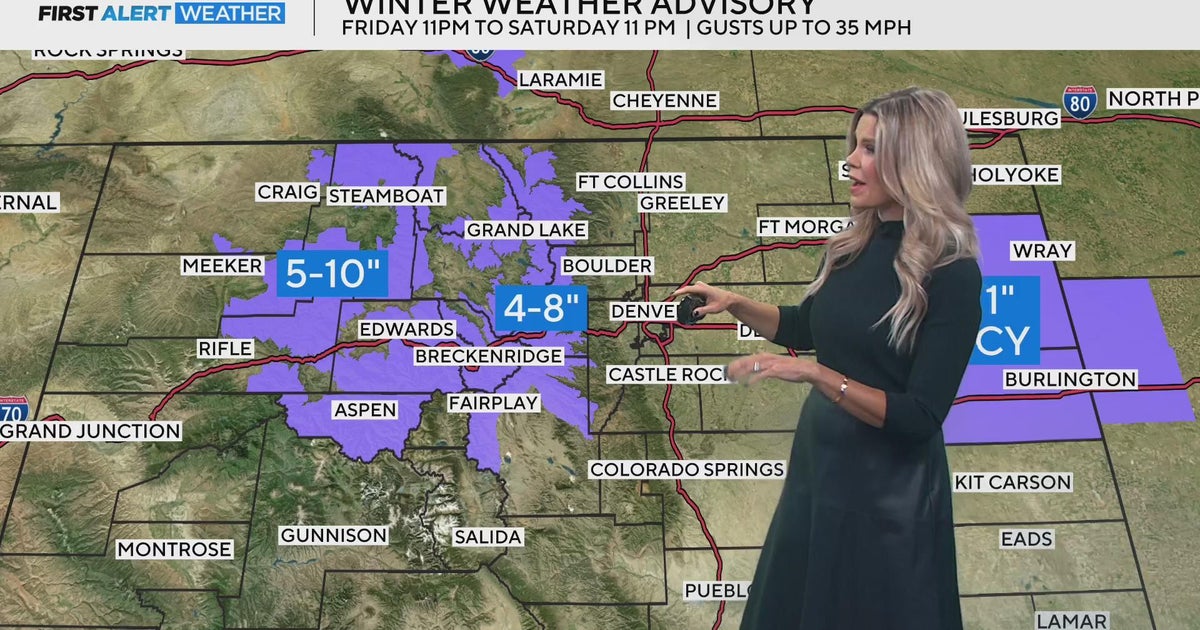 More snow and wind coming for Denver and Colorado's high country - CBS ...