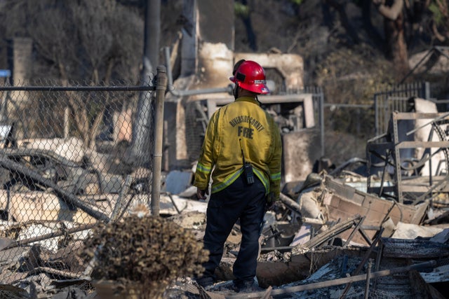 Powerful Winds Fuel Multiple Fires Across Los Angeles Area 