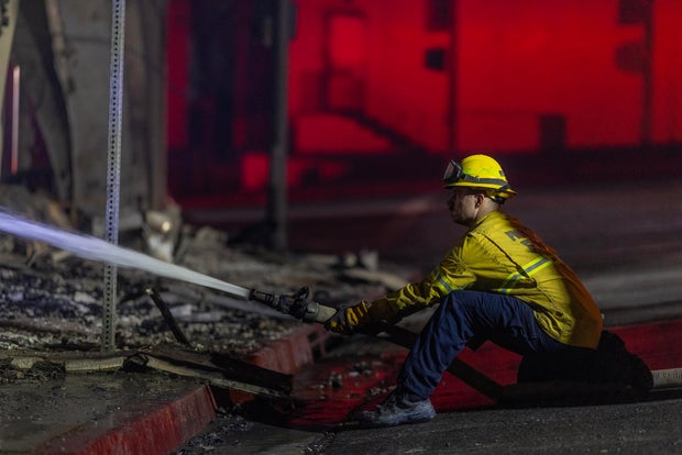 Powerful Winds Fuel Multiple Fires Across Los Angeles Area