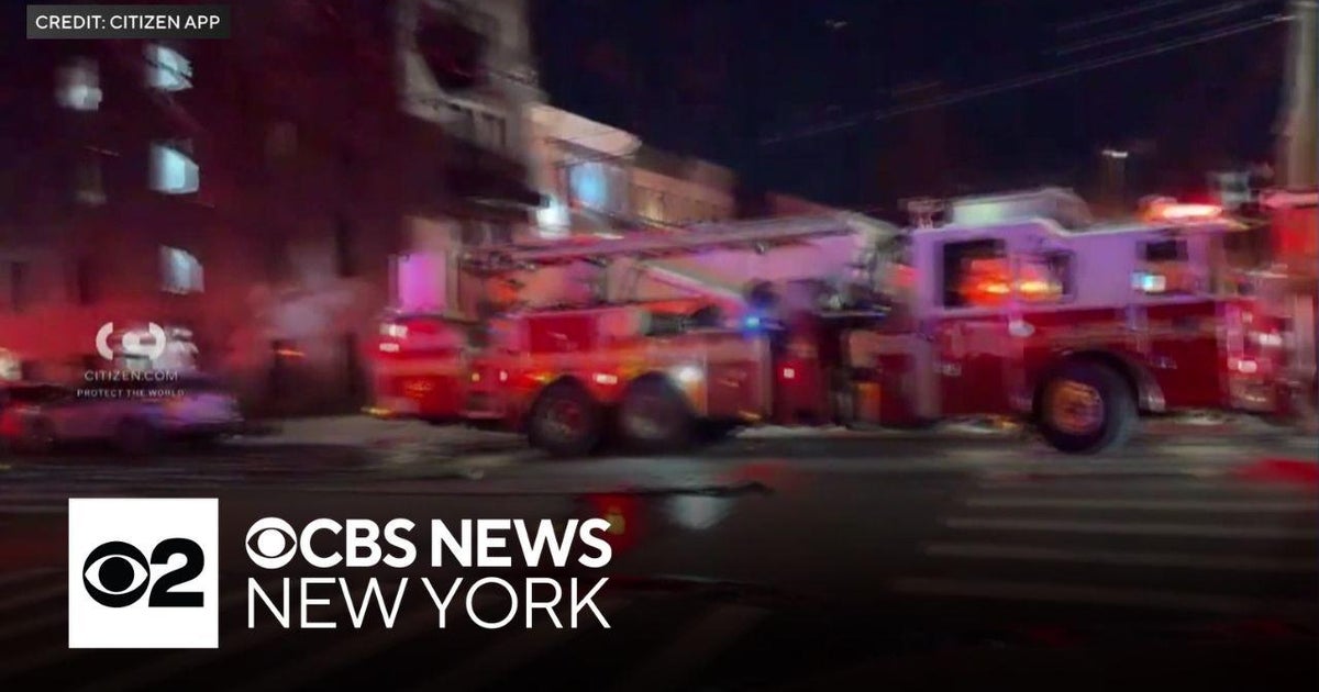 East New York fire injures 2 people - CBS New York