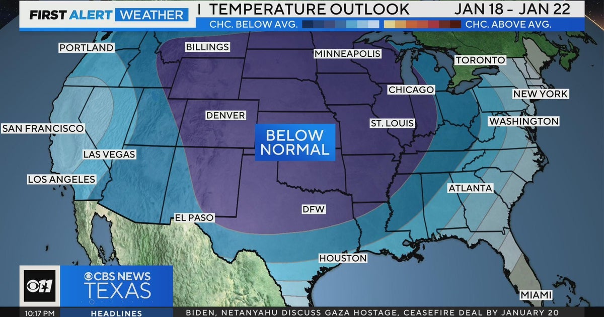 Dry, warm week ahead for North Texas - CBS Texas