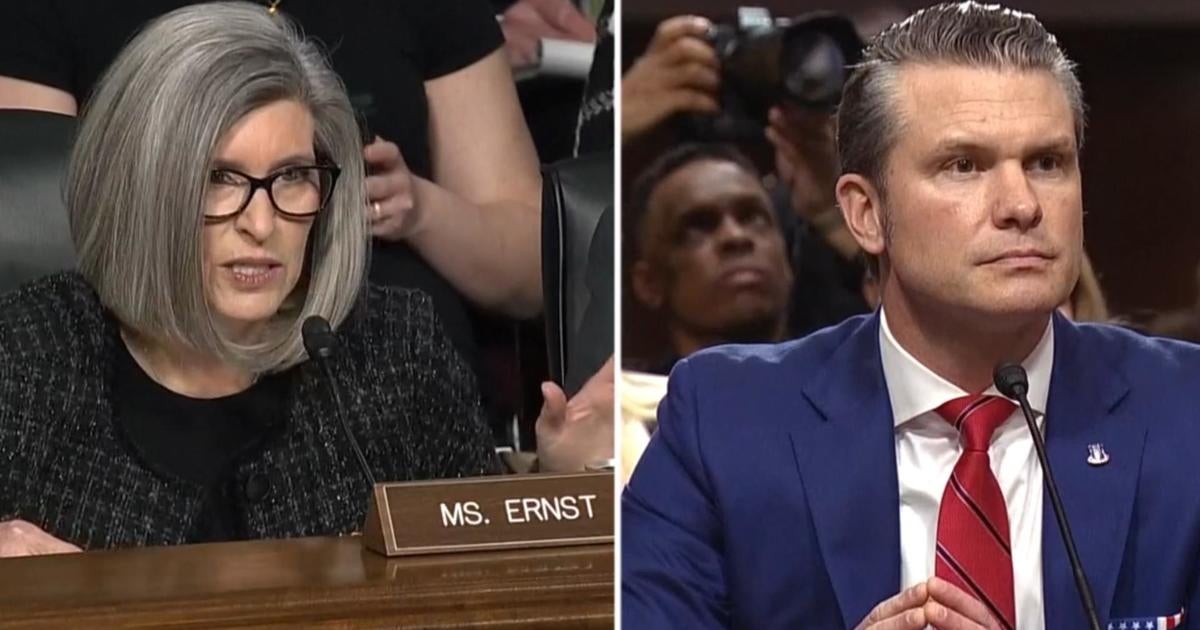 Sen. Joni Ernst questions Pete Hegseth at Senate affirmation listening to