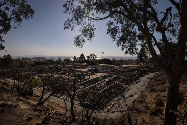 LA school superintendent Alberto Carvalho tours Brentwood science magnet, and Nora Sterry Elementary two locations that will host students that schools were destroyed by fire in the Pacific Palisades