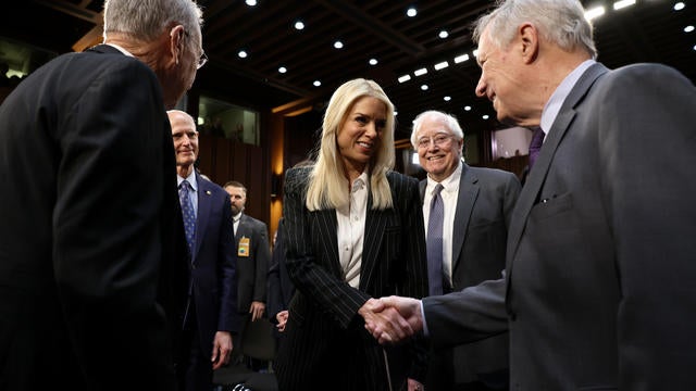 Pam Bondi Attends Confirmation Hearing To Be Attorney General 