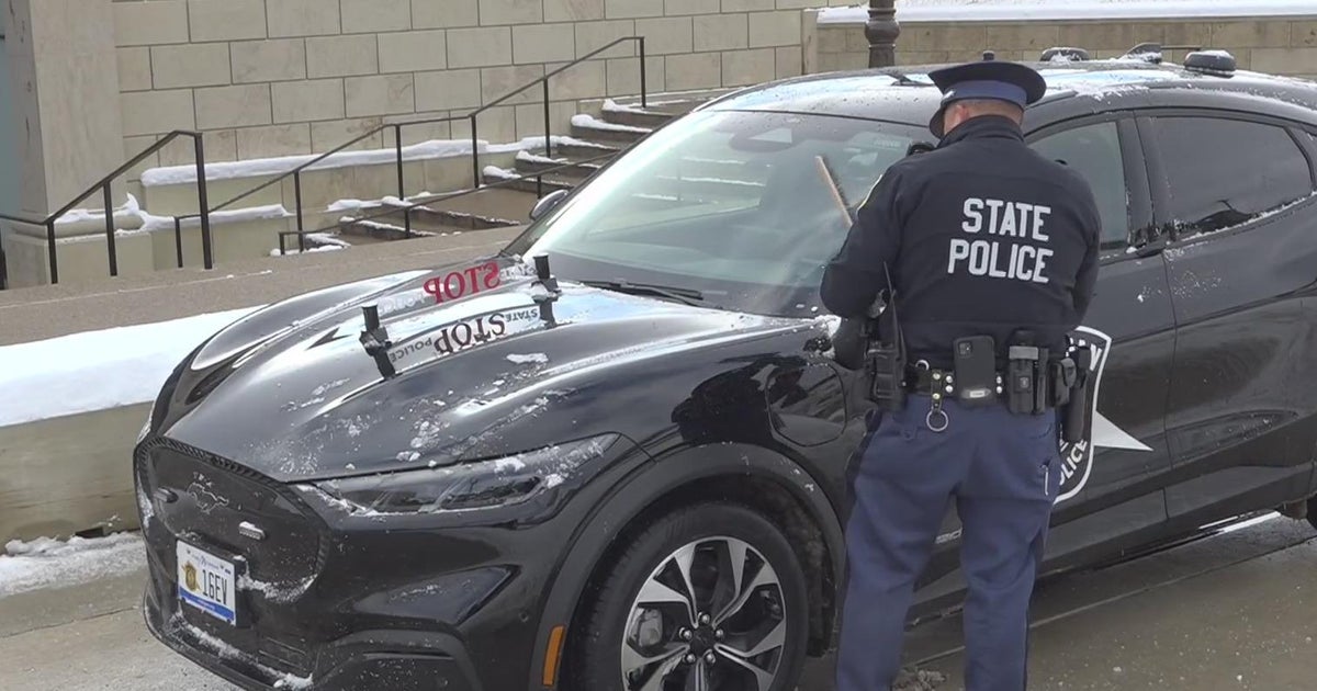Michigan State Police adds first EV to patrol fleet - CBS Detroit